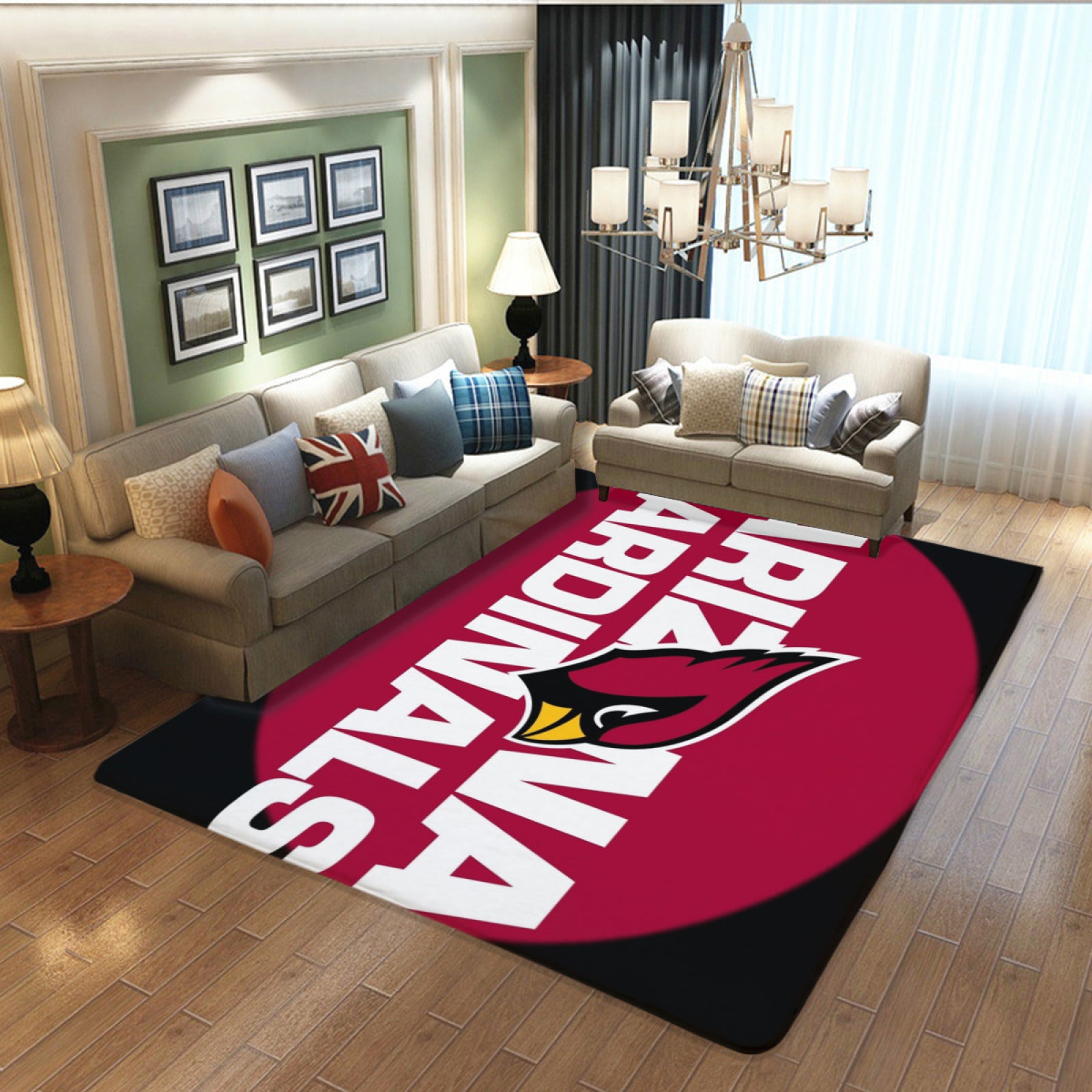 Arizona Rugby Cardinals Rugs Bedroom Living Room Bathroom Carpet Mat Rug