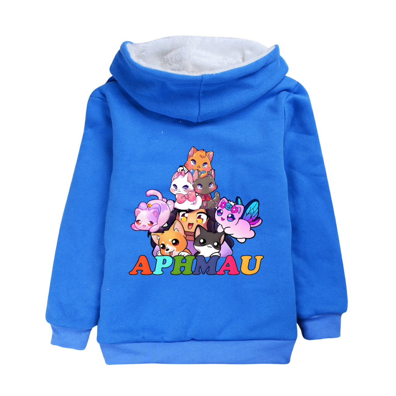 Aphmau Sherpa Lined Hoodie Fleece Sweatshirt Full Zip Hooded Jacket for Kids