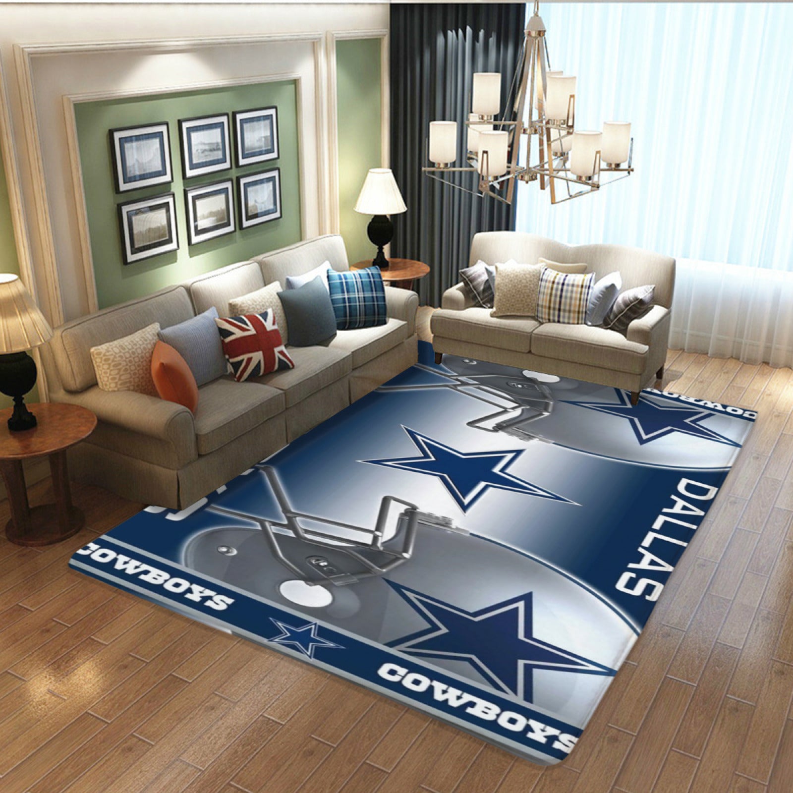 Dallas Rugby Cowboys Rugs Bedroom Living Room Bathroom Carpet Mat Rug