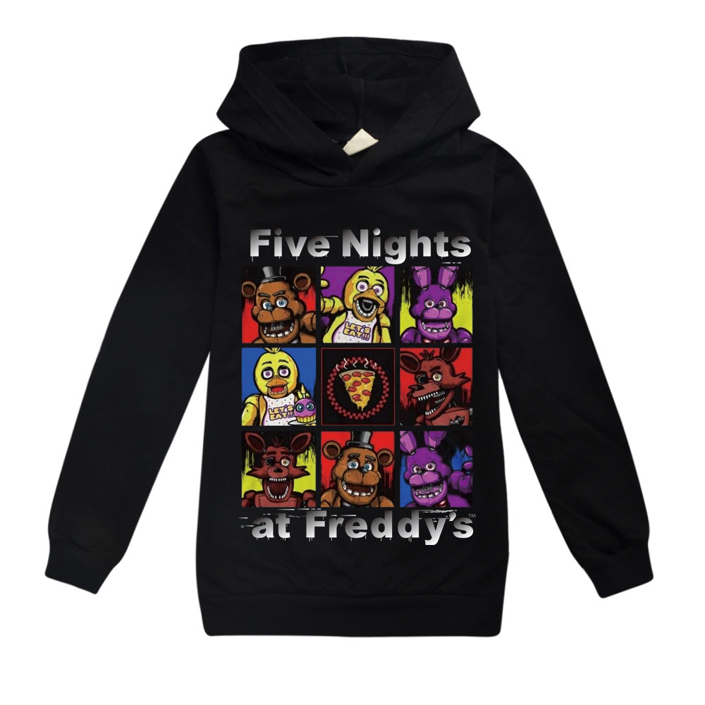 Five Nights at Freddys Casual Sweatshirt Spring Autumn Hoodie for Kids