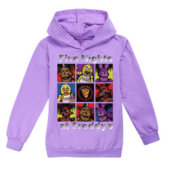 Five Nights at Freddys Casual Sweatshirt Spring Autumn Hoodie for Kids