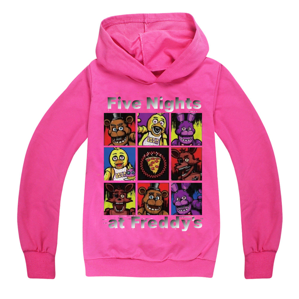 Five Nights at Freddys Casual Sweatshirt Spring Autumn Hoodie for Kids