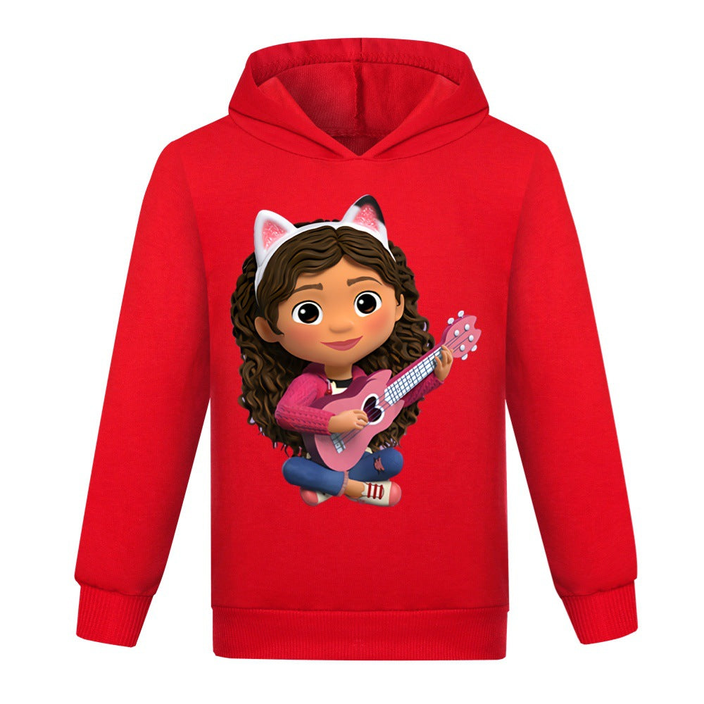 Gabbys Dollhouse Casual Sweatshirt Spring Autumn Hoodie for Kids