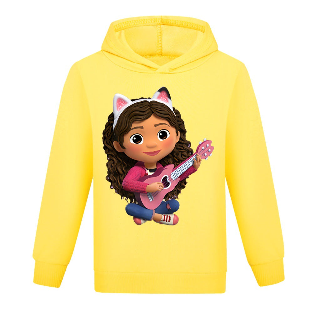 Gabbys Dollhouse Casual Sweatshirt Spring Autumn Hoodie for Kids