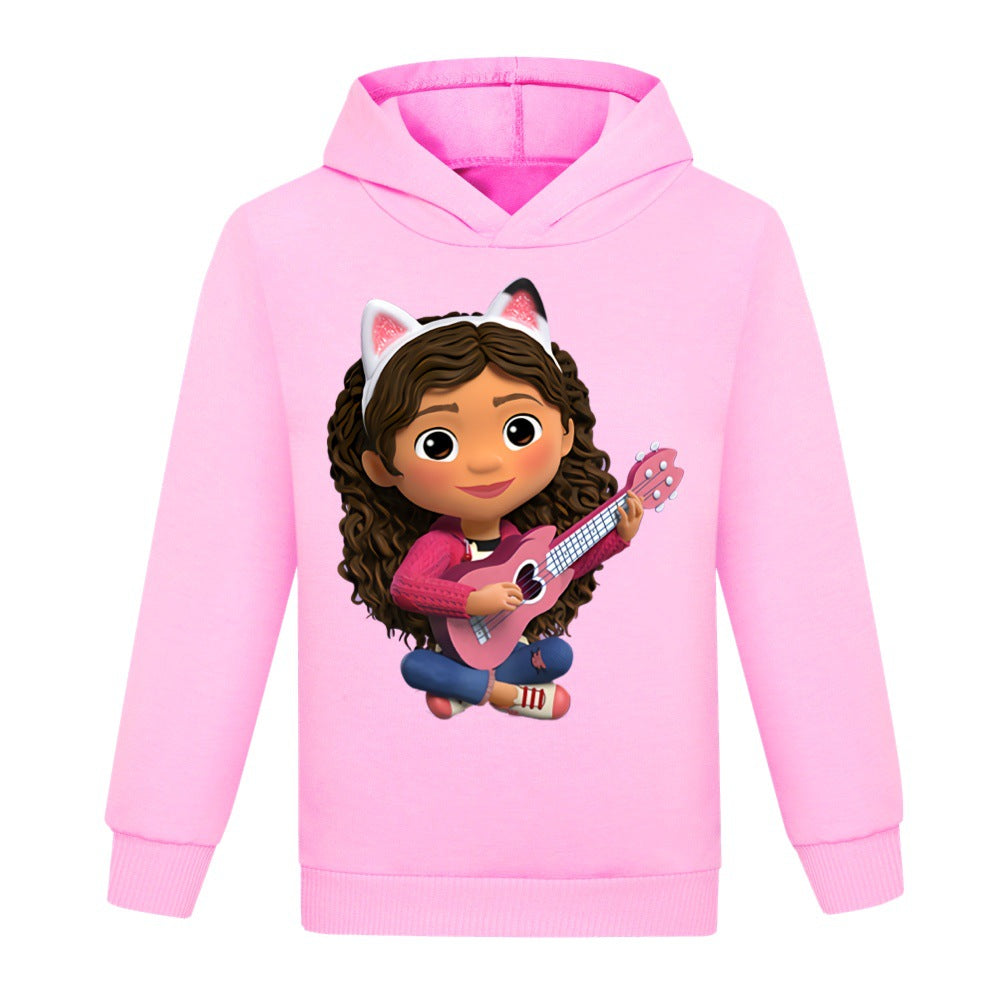 Gabbys Dollhouse Casual Sweatshirt Spring Autumn Hoodie for Kids