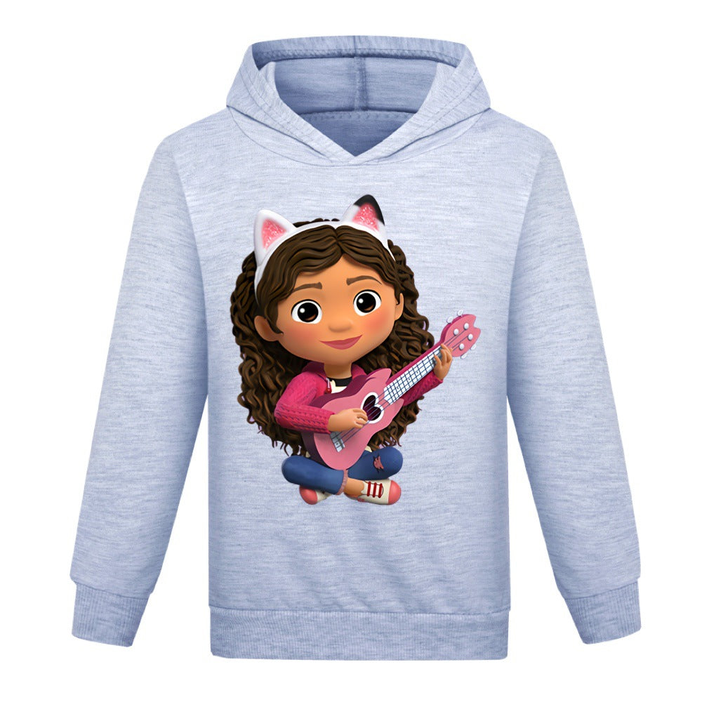 Gabbys Dollhouse Casual Sweatshirt Spring Autumn Hoodie for Kids