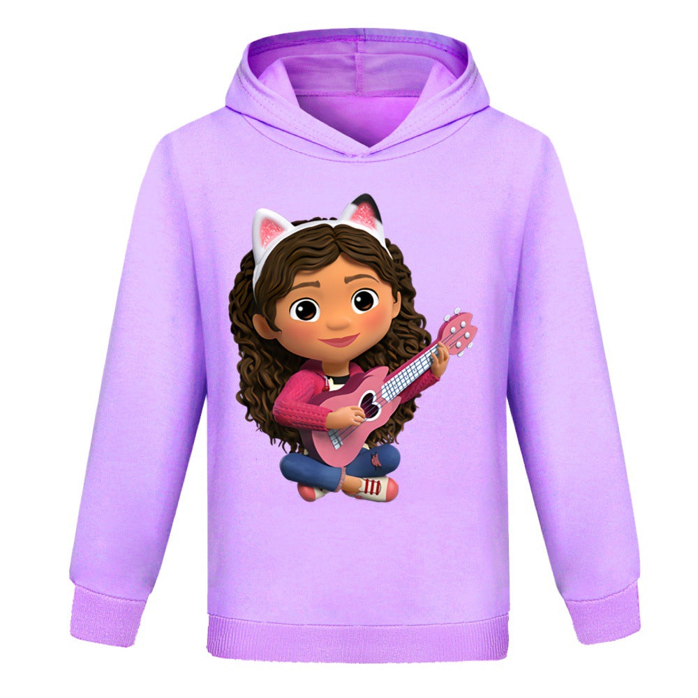 Gabbys Dollhouse Casual Sweatshirt Spring Autumn Hoodie for Kids