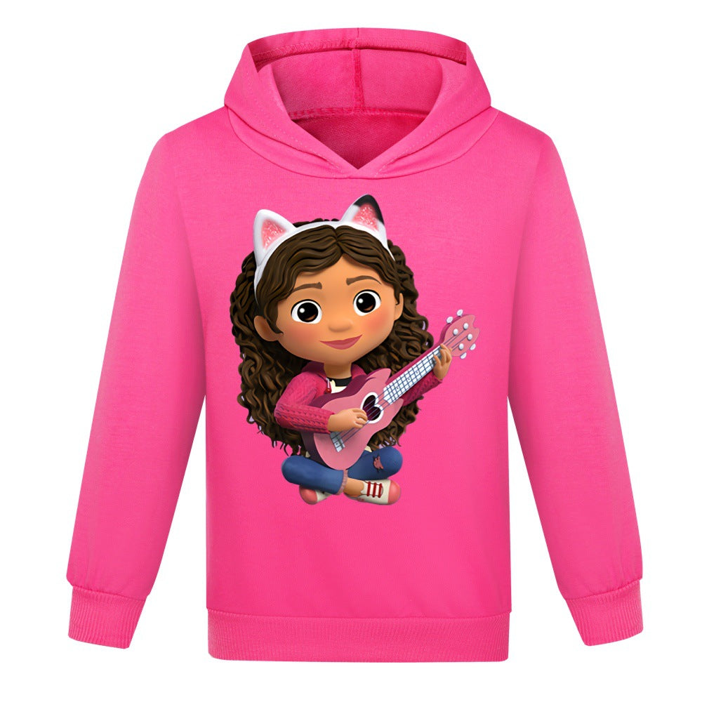 Gabbys Dollhouse Casual Sweatshirt Spring Autumn Hoodie for Kids