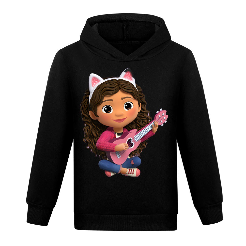 Gabbys Dollhouse Casual Sweatshirt Spring Autumn Hoodie for Kids