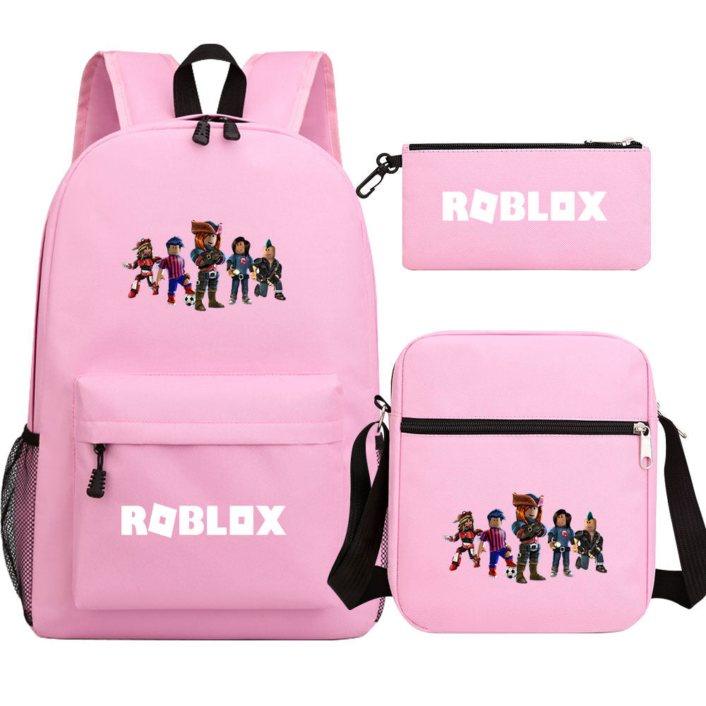 Roblox Schoolbag Backpack Shoulder Bag Pencil Case set for Kids Students
