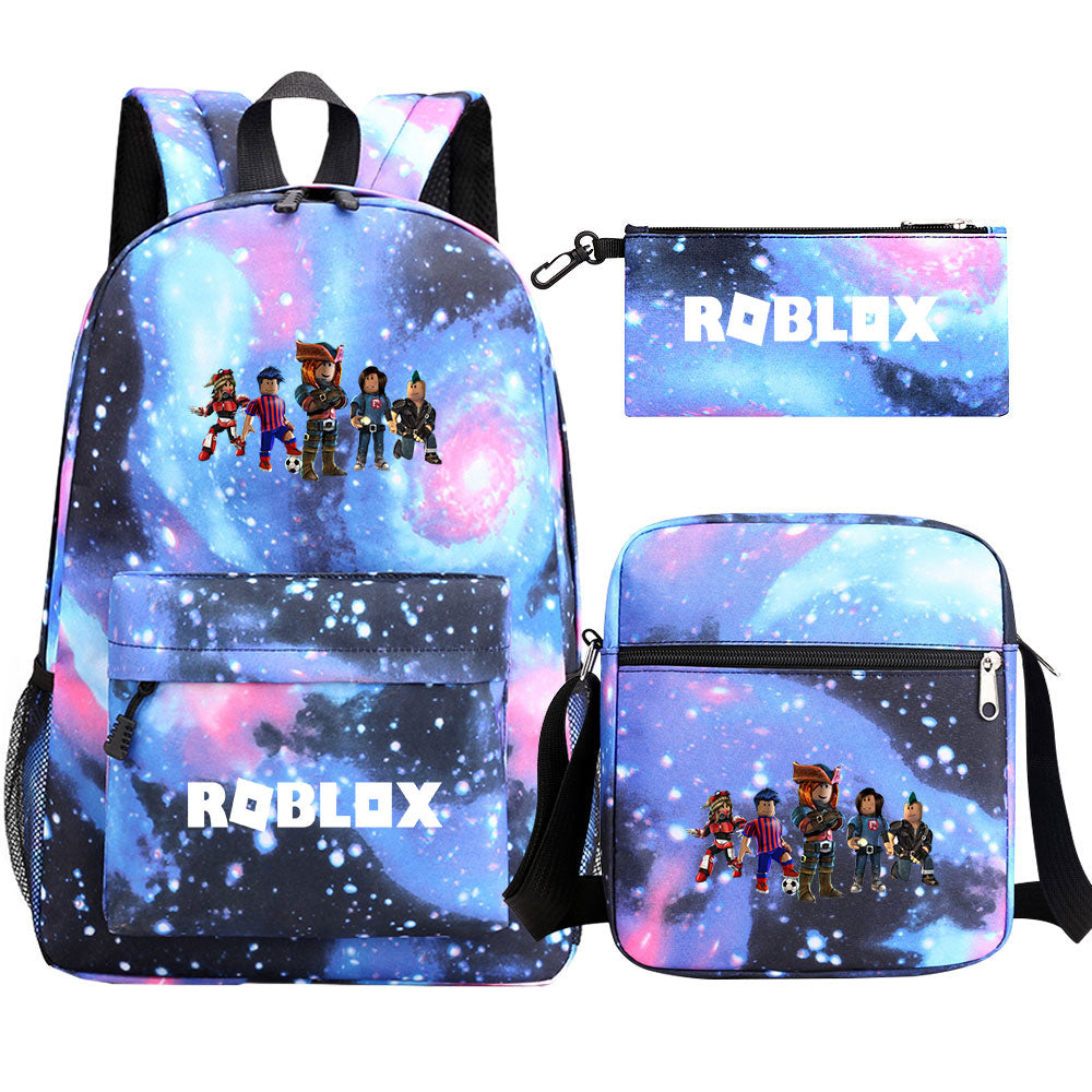 Roblox Schoolbag Backpack Shoulder Bag Pencil Case set for Kids Students