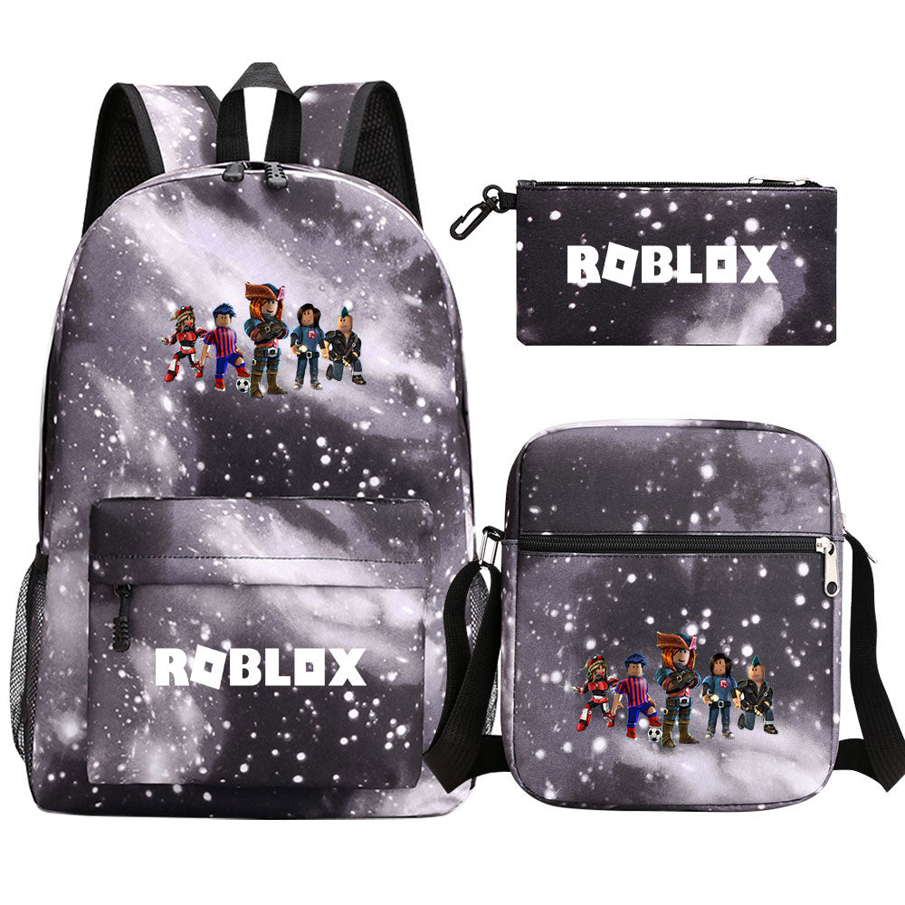 Roblox Schoolbag Backpack Shoulder Bag Pencil Case set for Kids Students