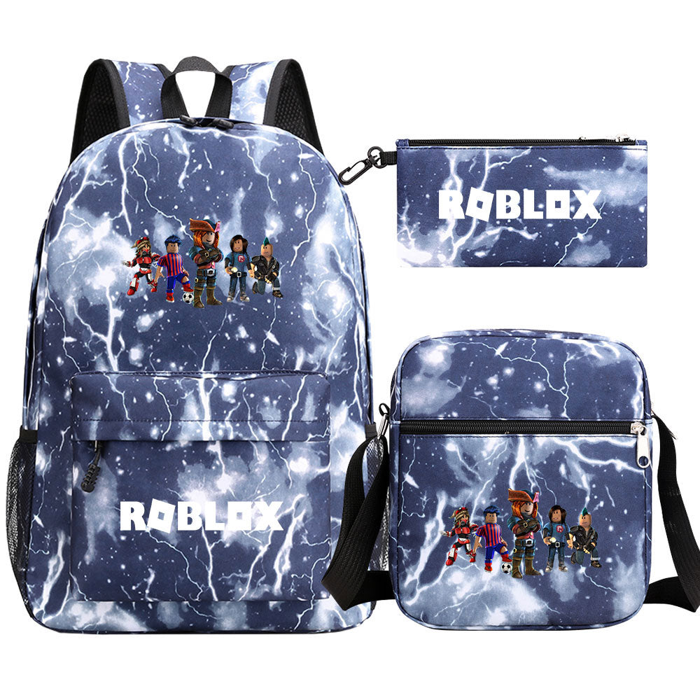 Roblox Schoolbag Backpack Shoulder Bag Pencil Case set for Kids Students