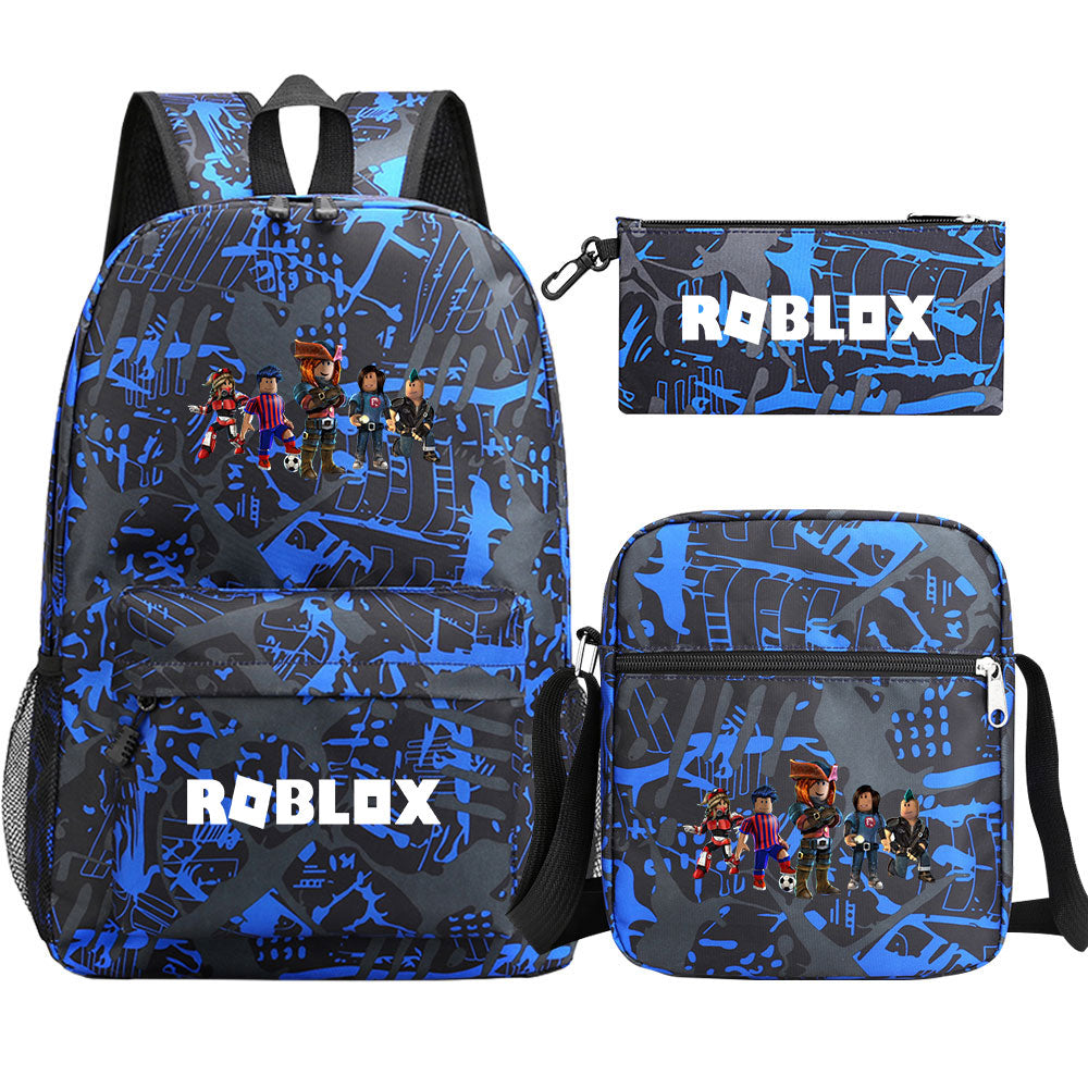 Roblox Schoolbag Backpack Shoulder Bag Pencil Case set for Kids Students