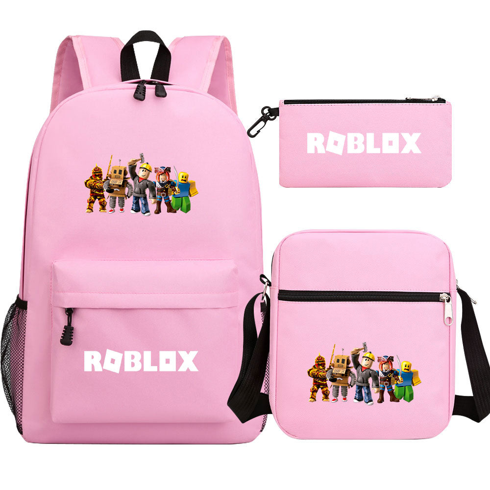 Roblox Schoolbag Backpack Shoulder Bag Pencil Case set for Kids Students