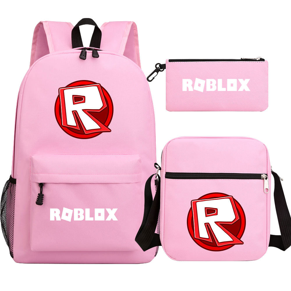 Roblox Schoolbag Backpack Shoulder Bag Pencil Case set for Kids Students