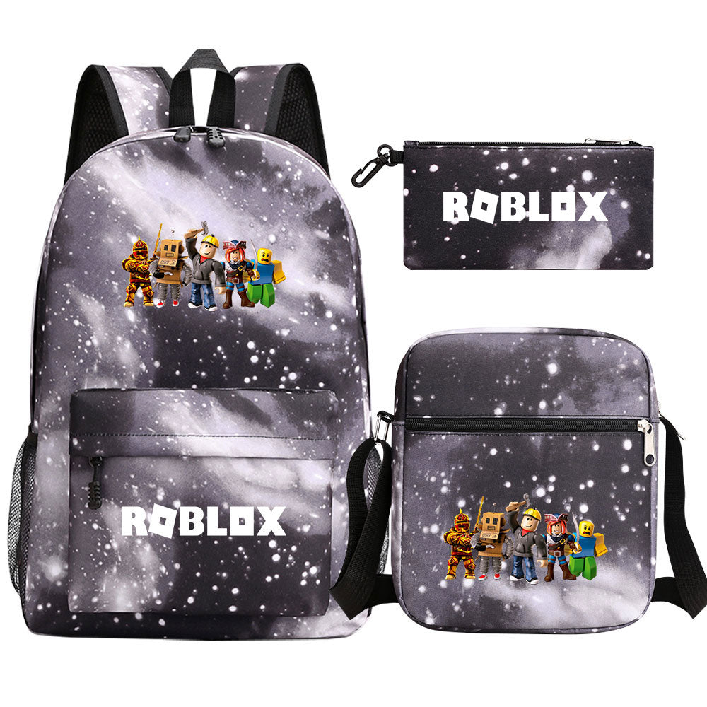 Roblox Schoolbag Backpack Shoulder Bag Pencil Case set for Kids Students