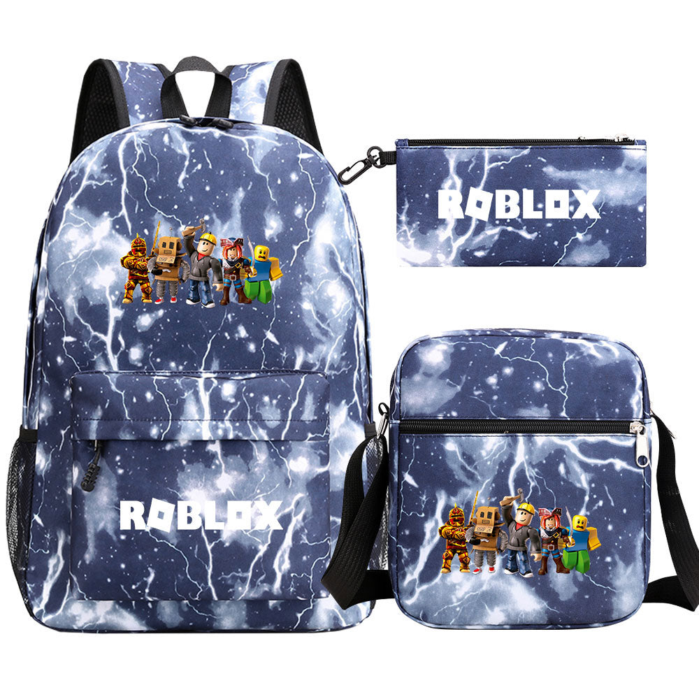 Roblox Schoolbag Backpack Shoulder Bag Pencil Case set for Kids Students