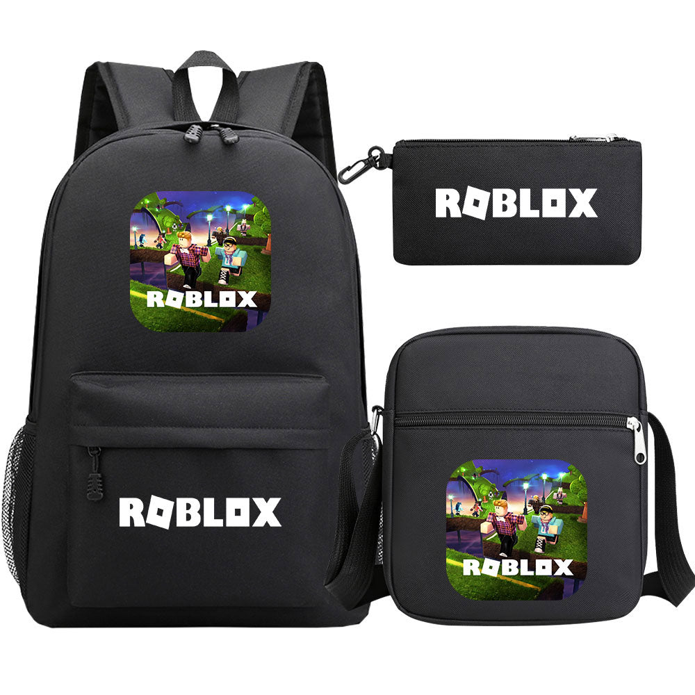 Roblox Schoolbag Backpack Shoulder Bag Pencil Case set for Kids Students