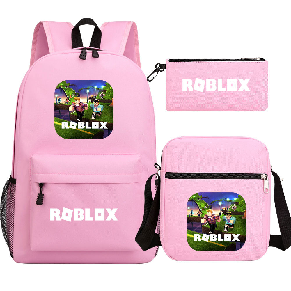 Roblox Schoolbag Backpack Shoulder Bag Pencil Case set for Kids Students