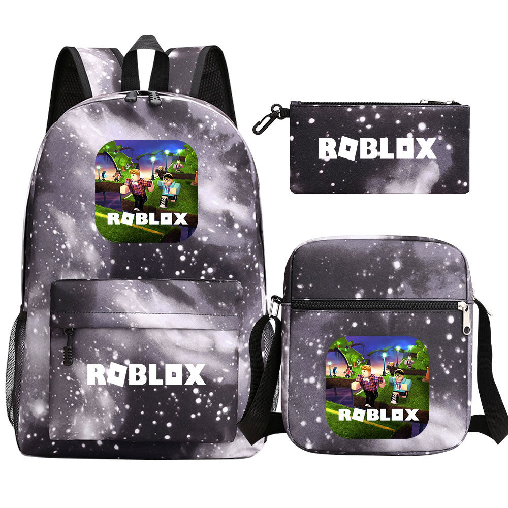Roblox Schoolbag Backpack Shoulder Bag Pencil Case set for Kids Students