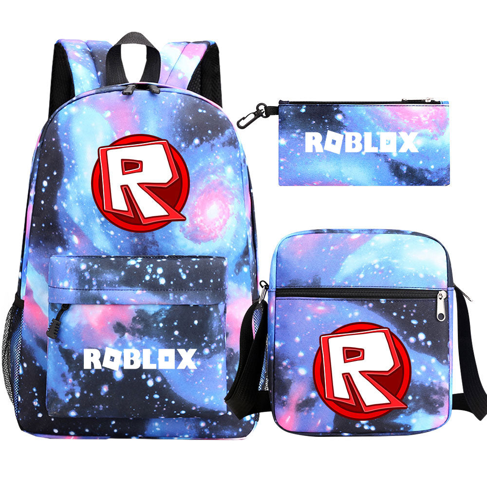 Roblox Schoolbag Backpack Shoulder Bag Pencil Case set for Kids Students