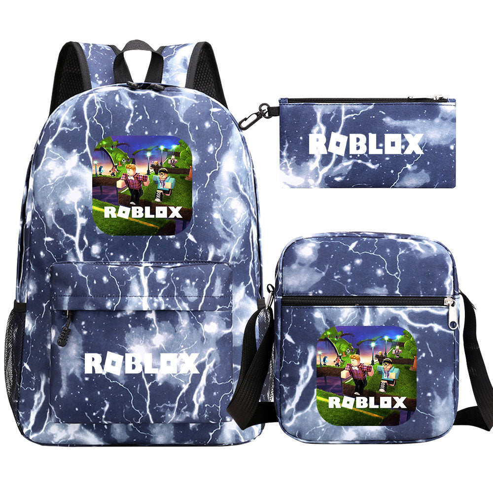 Roblox Schoolbag Backpack Shoulder Bag Pencil Case set for Kids Students
