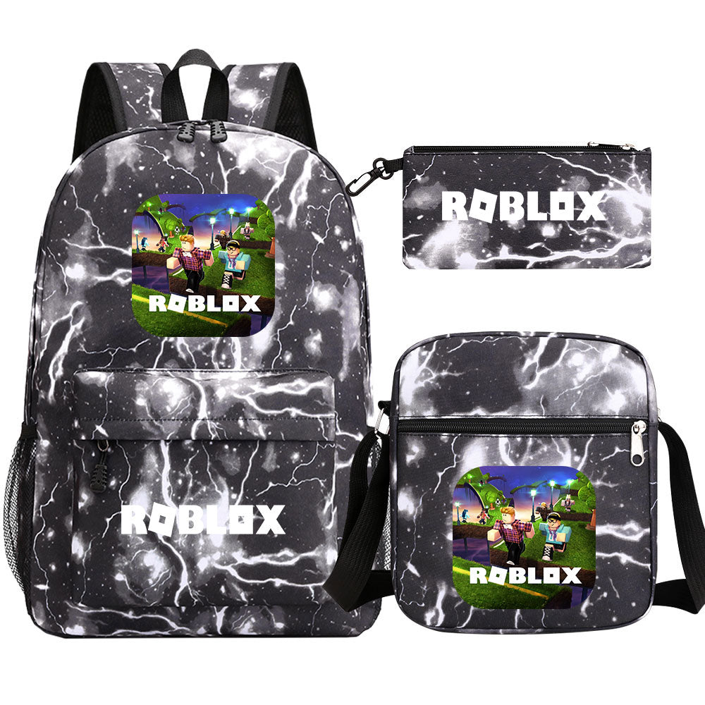Roblox Schoolbag Backpack Shoulder Bag Pencil Case set for Kids Students