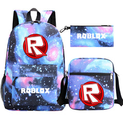 Roblox Schoolbag Backpack Shoulder Bag Pencil Case set for Kids Students