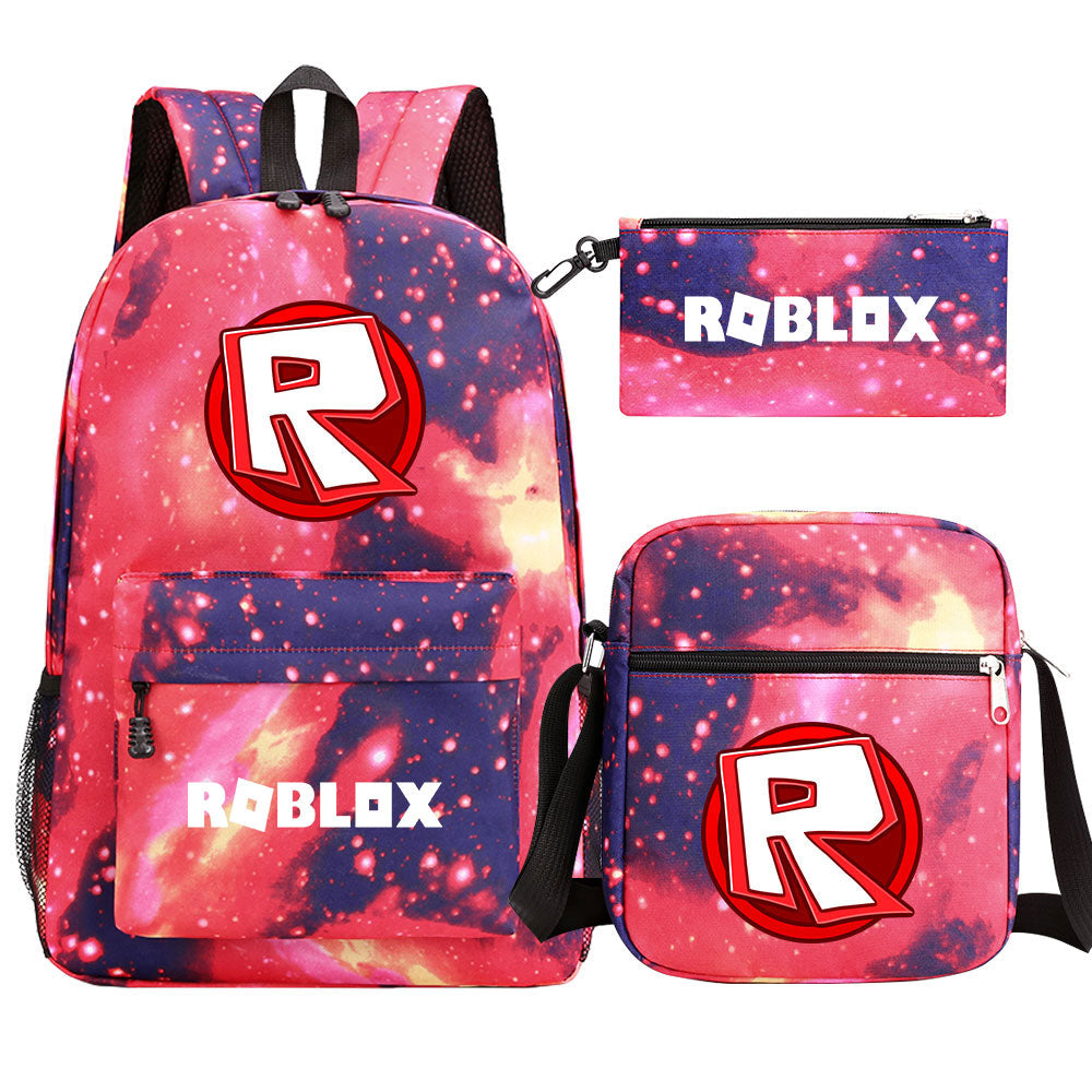 Roblox Schoolbag Backpack Shoulder Bag Pencil Case set for Kids Students
