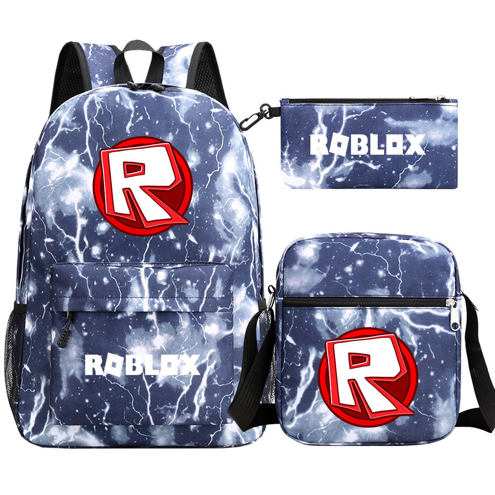 Roblox Schoolbag Backpack Shoulder Bag Pencil Case set for Kids Students