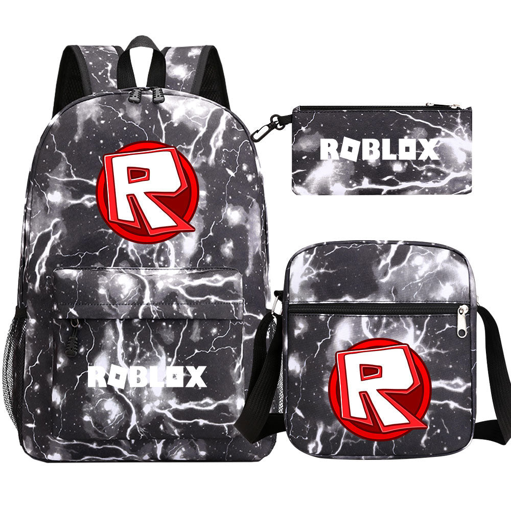 Roblox Schoolbag Backpack Shoulder Bag Pencil Case set for Kids Students