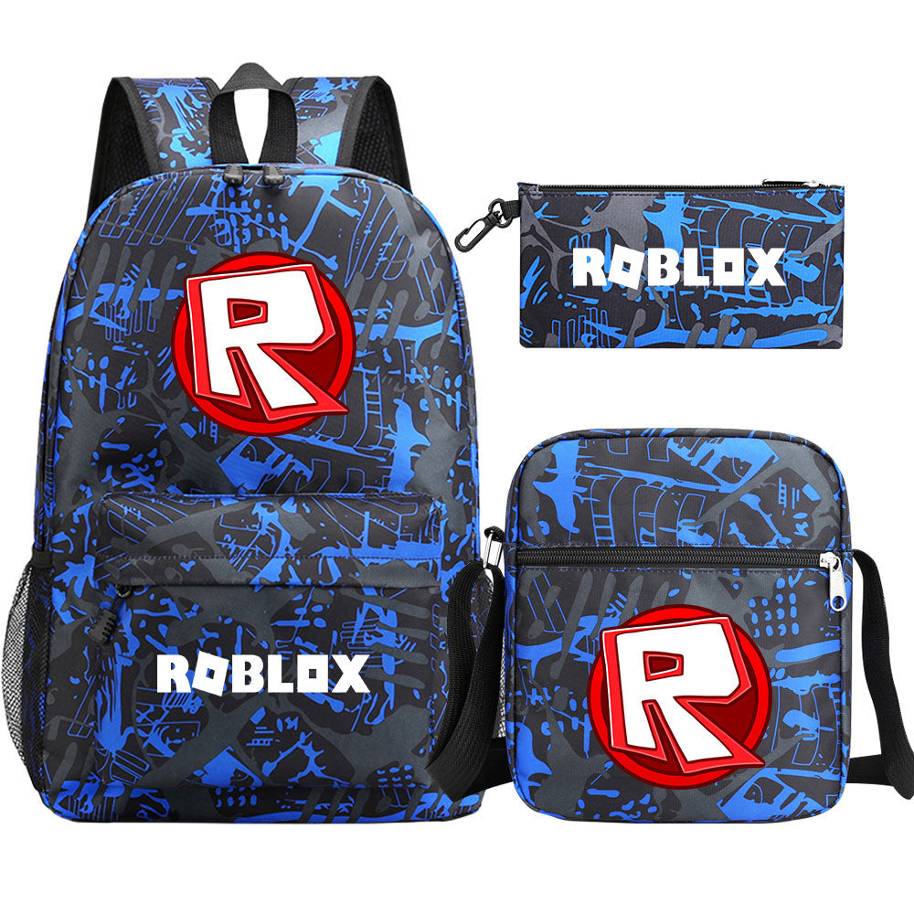 Roblox Schoolbag Backpack Shoulder Bag Pencil Case set for Kids Students