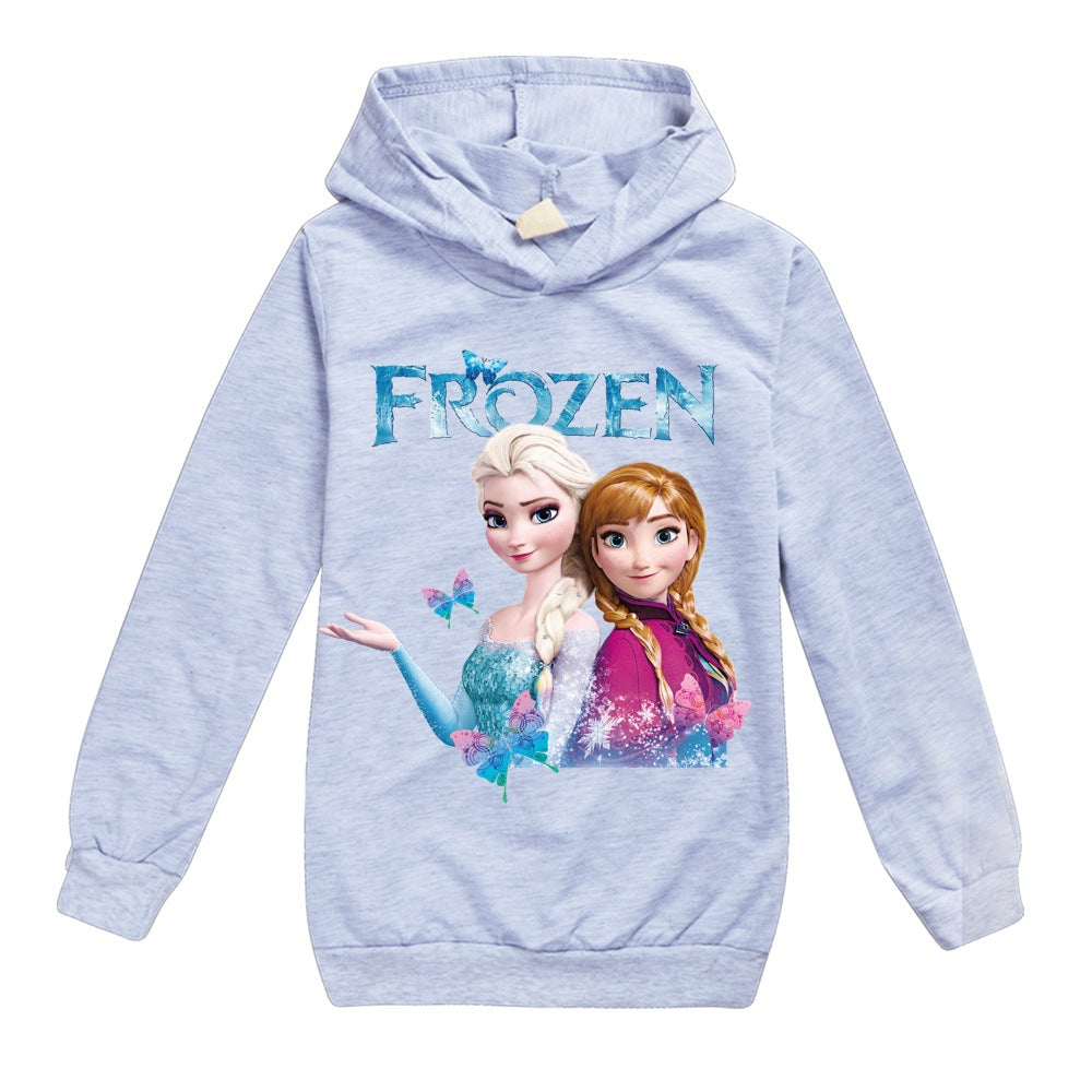 Frozen Princess Elsa  Casual Sweatshirt  Spring Autumn Hoodie for Kids