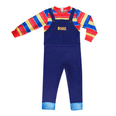 Child's Play Scary Cosplay Costume with Mask Boys Girls Bodysuit Halloween Fancy Jumpsuits