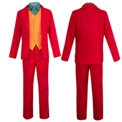 Joker Clown Joaquin Phoenix Halloween Cosplay Costume for Kids Adults