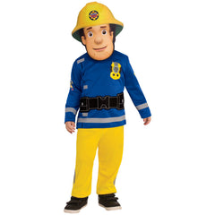 Fireman Sam Cosplay Costume with Mask Boys Girls Bodysuit Kids Halloween Fancy Jumpsuits