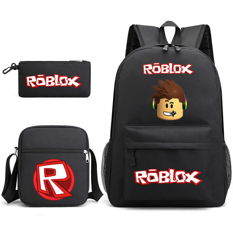 Roblox Schoolbag Backpack Shoulder Bag Pencil Case set for Kids Students