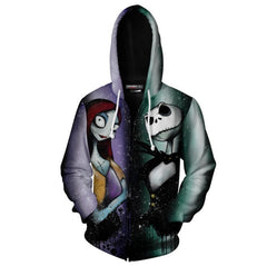 The Nightmare Before Christmas Men Women Casual Zipper Sweater Sweatshirt Jacket Coat