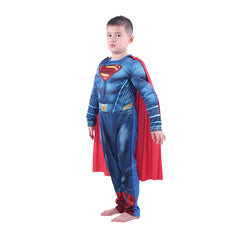 Superman Cosplay Costume Boys Girls Bodysuit Kids Halloween Fancy Jumpsuits