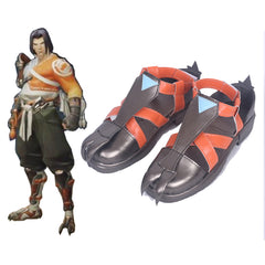 Overwatch Hanzo Shimada Cosplay Shoes Boots Customized