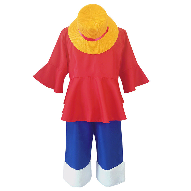 One Piece Monkey D Luffy Cosplay Costume Halloween Full Set