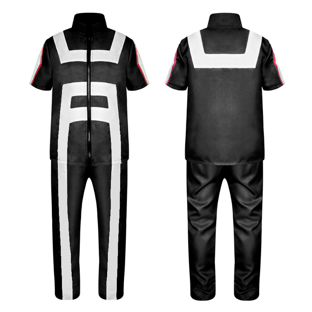 My Hero Academy Deku Midoriya Izuku Cosplay Costume Halloween Fancy Uniform Top Pants Set