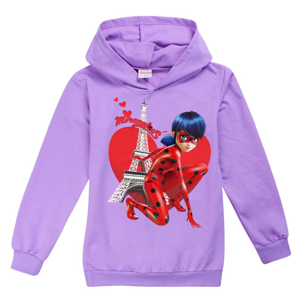 Ladybug Casual Sweatshirt  Spring Autumn Hoodie for Kids