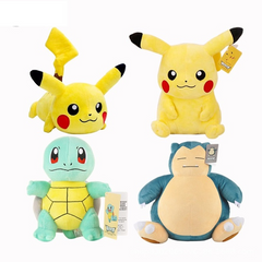 Pokemon Pikachu Jenny Turtle Plush Toy Doll Birthday Christmas Gift for Kids Friends