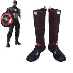 The Avengers Captain America Steve Rogers Cosplay Shoes Boots Customized