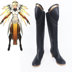 Overwatch Mercy Cosplay Shoes Boots Customized