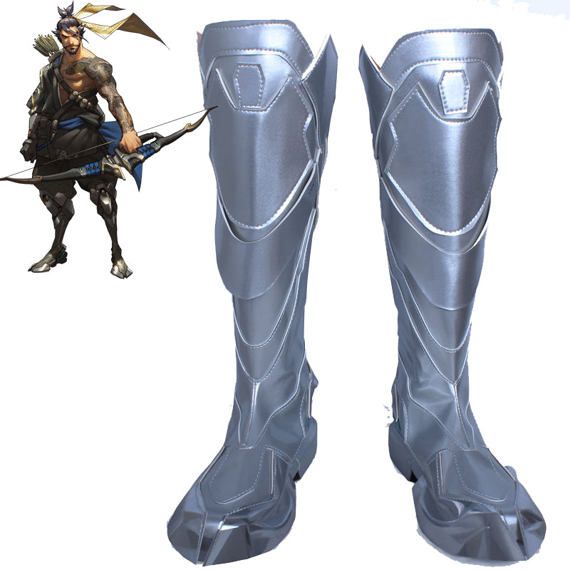 Overwatch Shimada Hanzo Cosplay Shoes Boots Customized