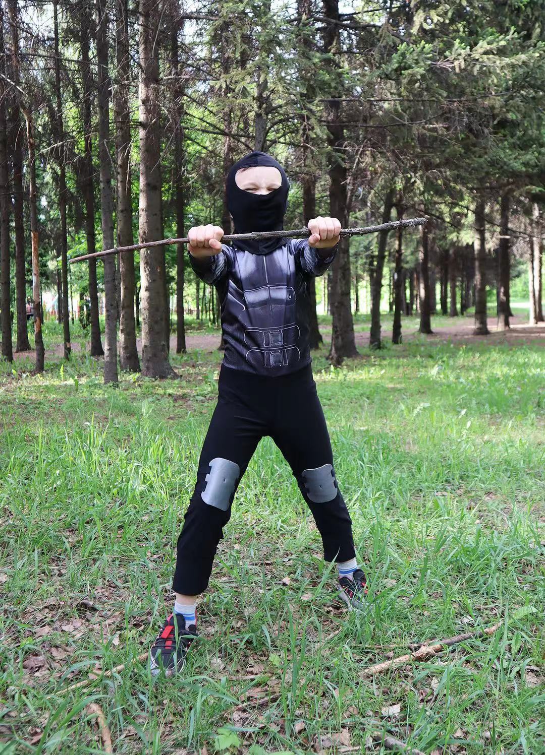 Superhero Snake Eye Ninja Cosplay Costume with Mask Boys Girls Bodysuit Halloween Fancy Jumpsuits