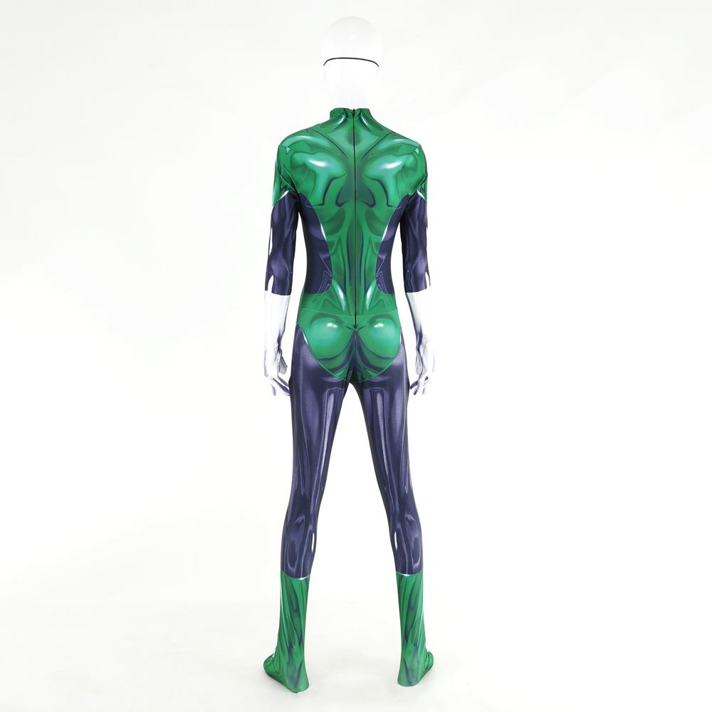 Green Lantern Cosplay Costume Adults Bodysuit Halloween Fancy Jumpsuits